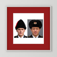 Composite image showing Canadian Military Winter Wedge Fur Hat and Russian Army Ushanka