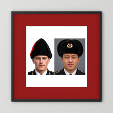 Composite image showing Canadian Military Winter Wedge Fur Hat and Russian Army Ushanka