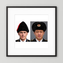 Composite image showing Canadian Military Winter Wedge Fur Hat and Russian Army Ushanka