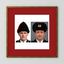 Composite image showing Canadian Military Winter Wedge Fur Hat and Russian Army Ushanka