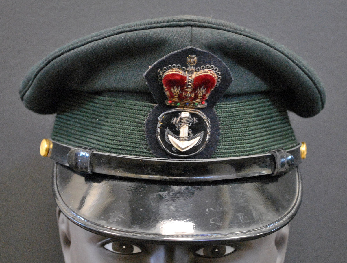 Canadian Royal Navy Officer Visor Cap 1969, H.M.S. Rainbow. Photograph - Art goes to War