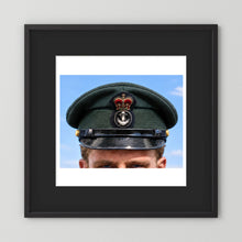 Canadian Royal Navy Officer Visor Cap 1969, H.M.S. Rainbow — photograph presentation mockup