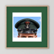 Canadian Royal Navy Officer Visor Cap 1969, H.M.S. Rainbow — photograph presentation mockup