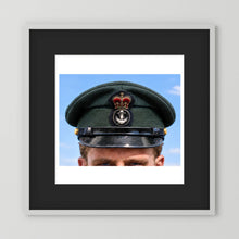 Canadian Royal Navy Officer Visor Cap 1969, H.M.S. Rainbow — photograph presentation mockup
