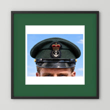Canadian Royal Navy Officer Visor Cap 1969, H.M.S. Rainbow — photograph presentation mockup