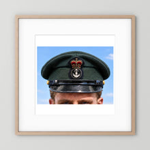 Canadian Royal Navy Officer Visor Cap 1969, H.M.S. Rainbow — photograph presentation mockup