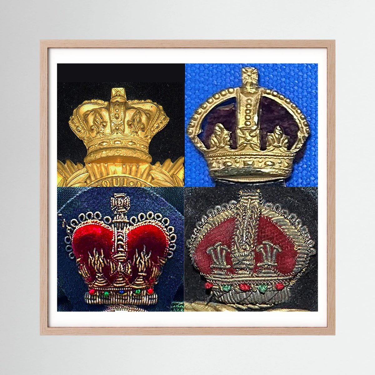 Crowns, King's and Queen's. Victorian to Queen Elizabeth — composite presentation mockup