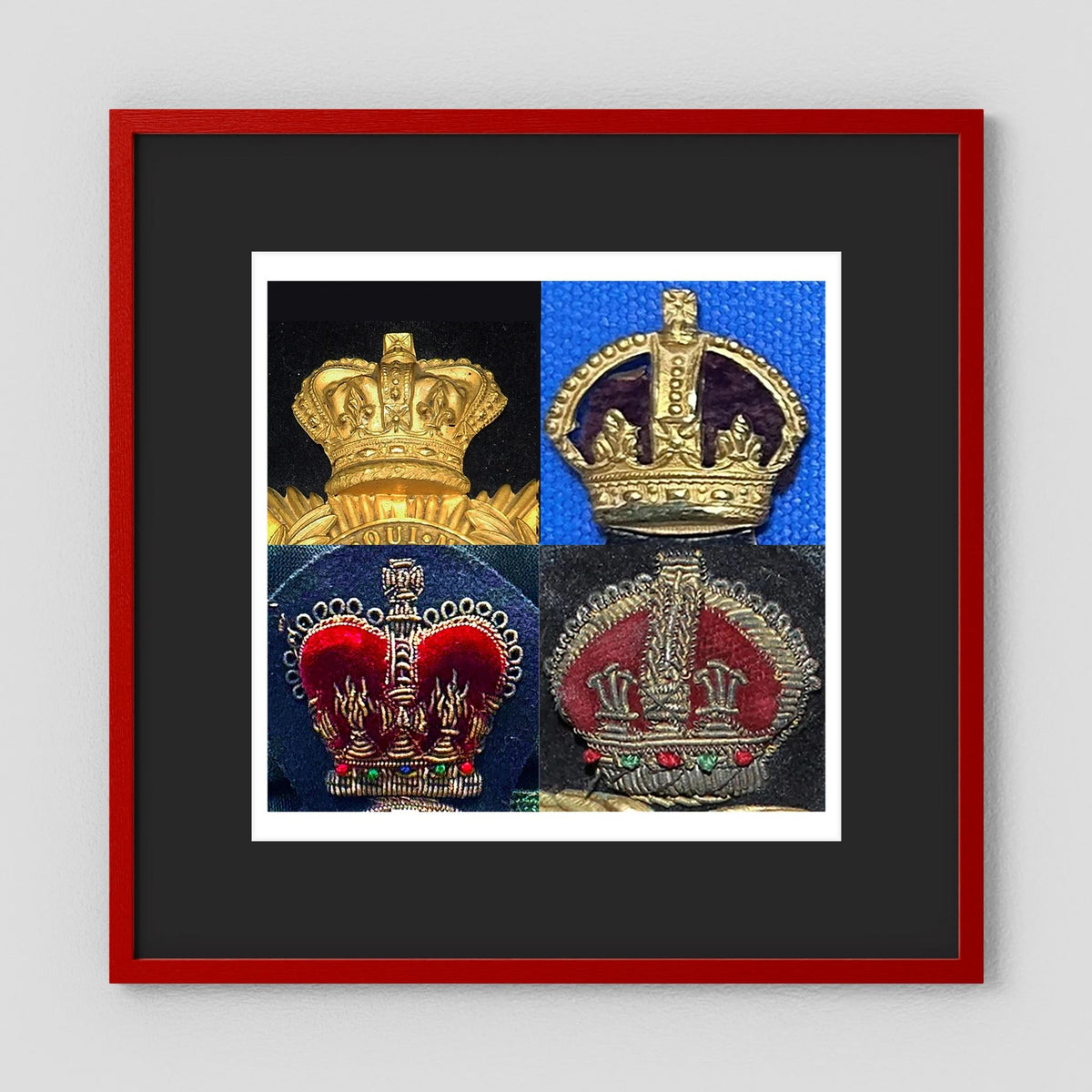 Crowns, King's and Queen's. Victorian to Queen Elizabeth — composite presentation mockup