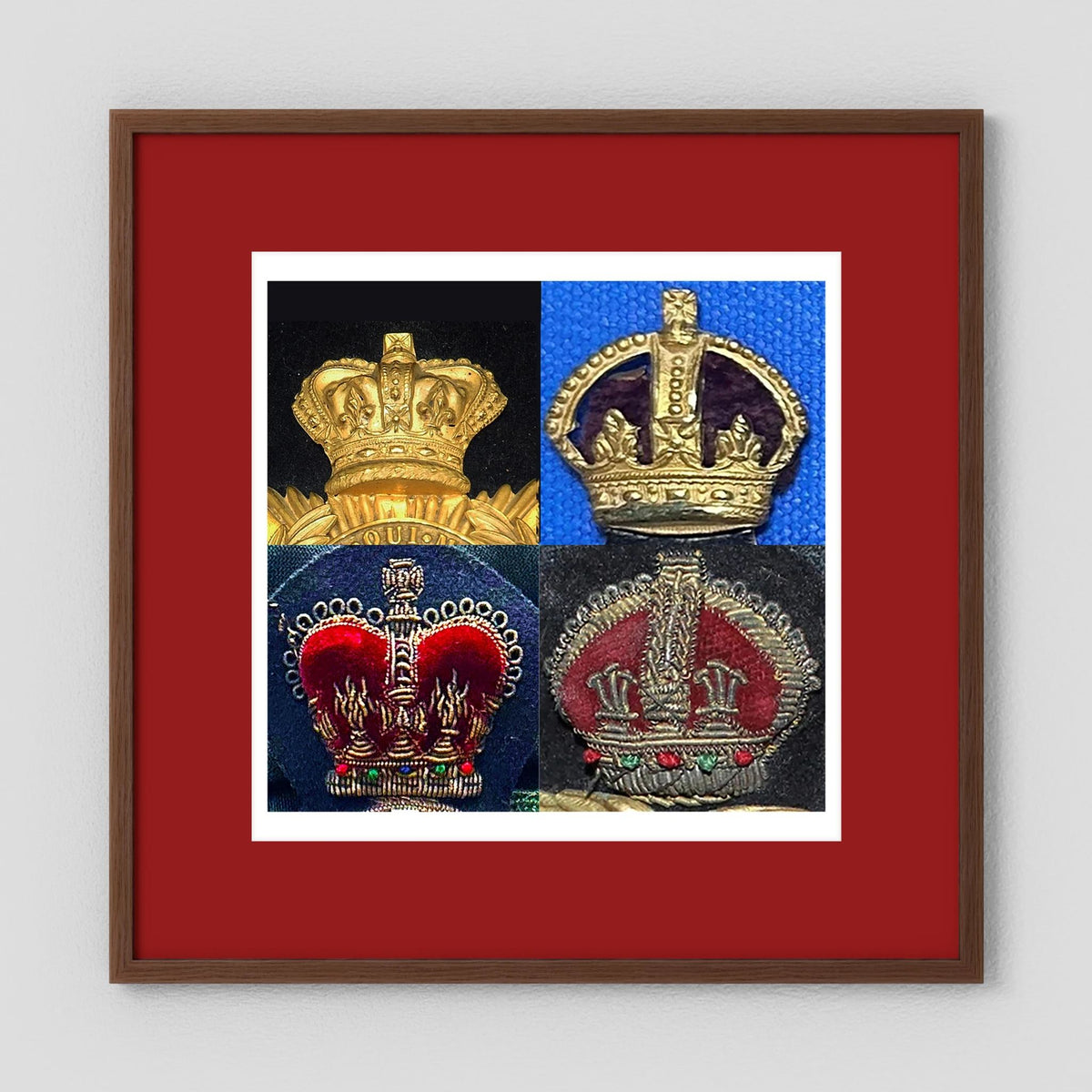 Crowns, King's and Queen's. Victorian to Queen Elizabeth — composite presentation mockup