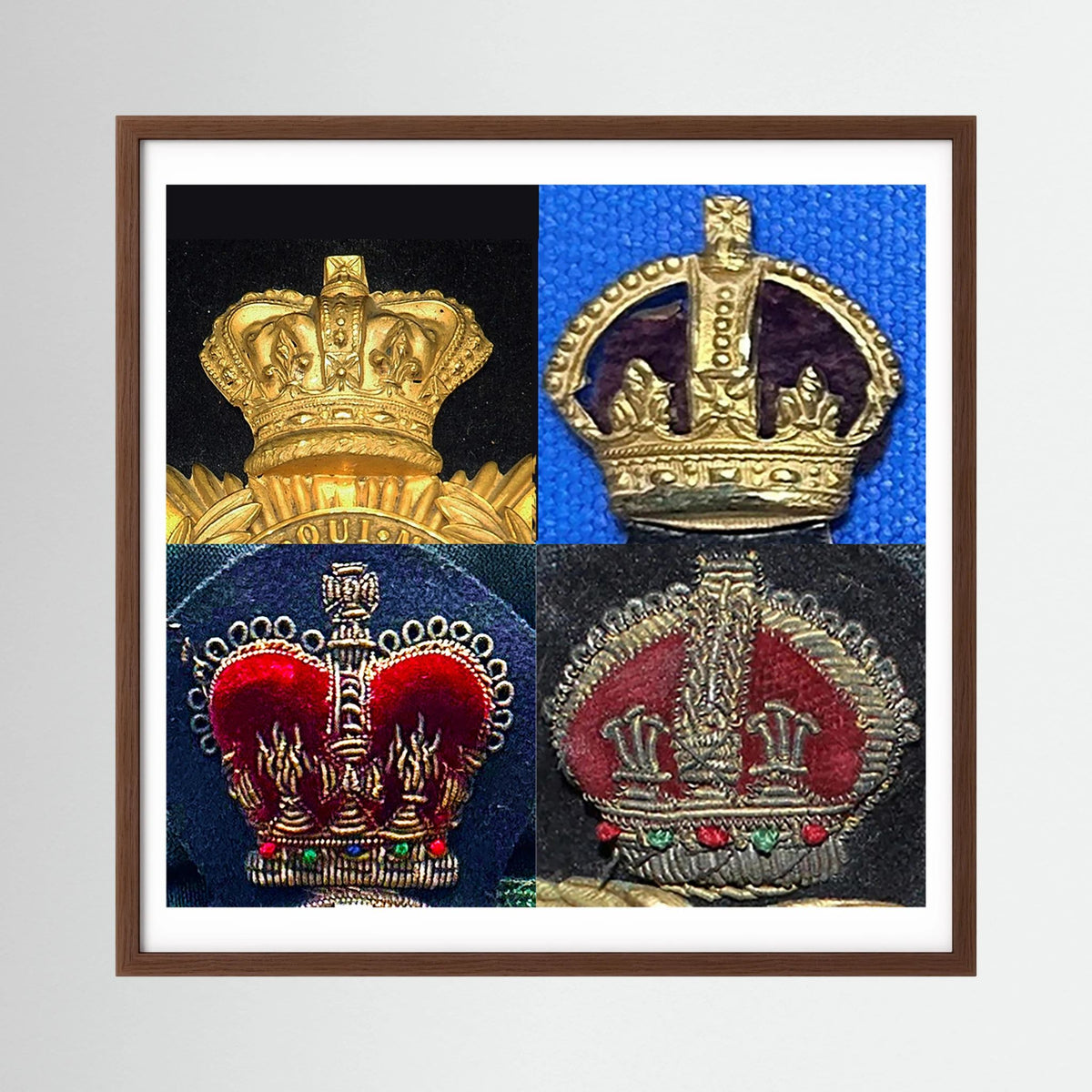 Crowns, King's and Queen's. Victorian to Queen Elizabeth — composite presentation mockup