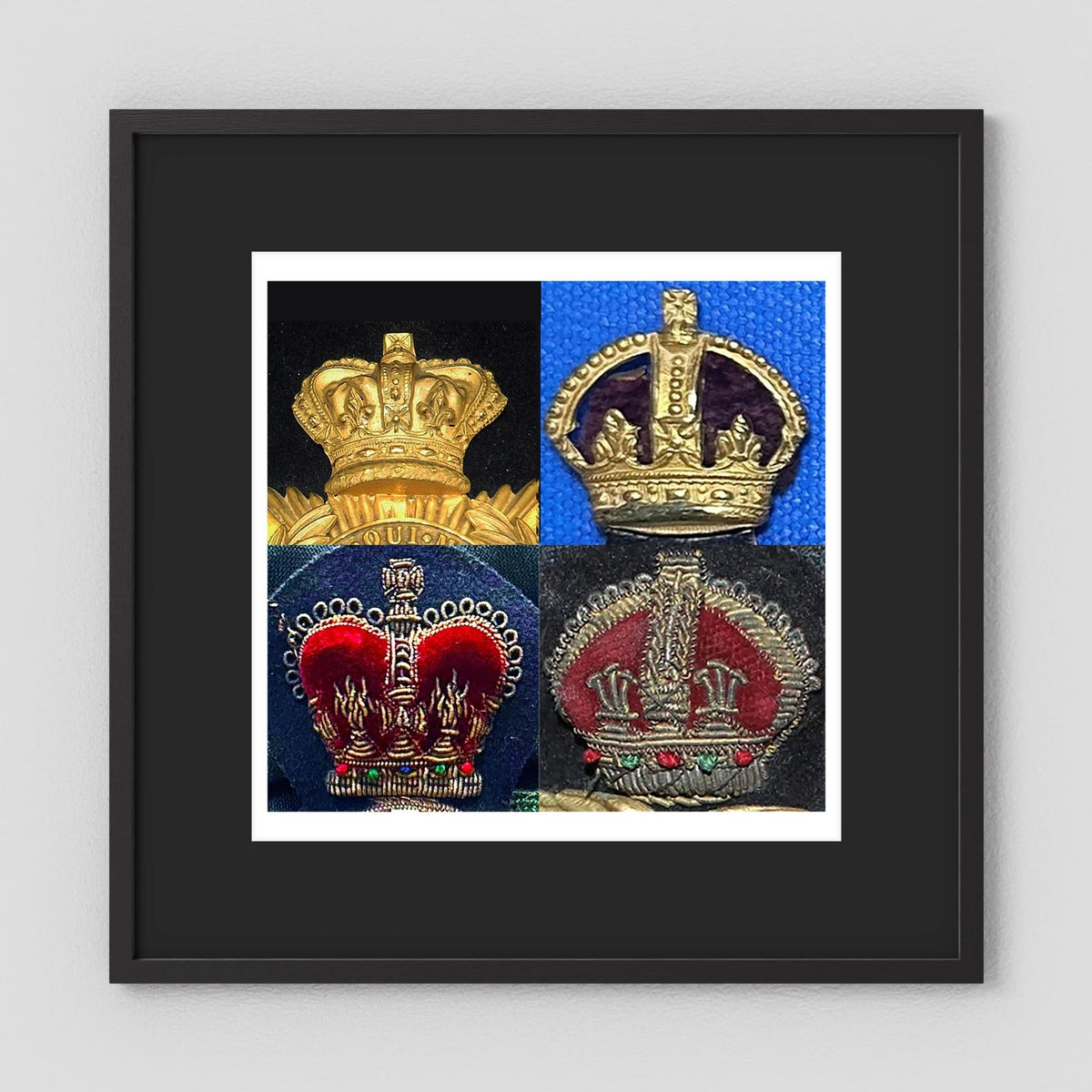 Crowns, King's and Queen's. Victorian to Queen Elizabeth — composite presentation mockup