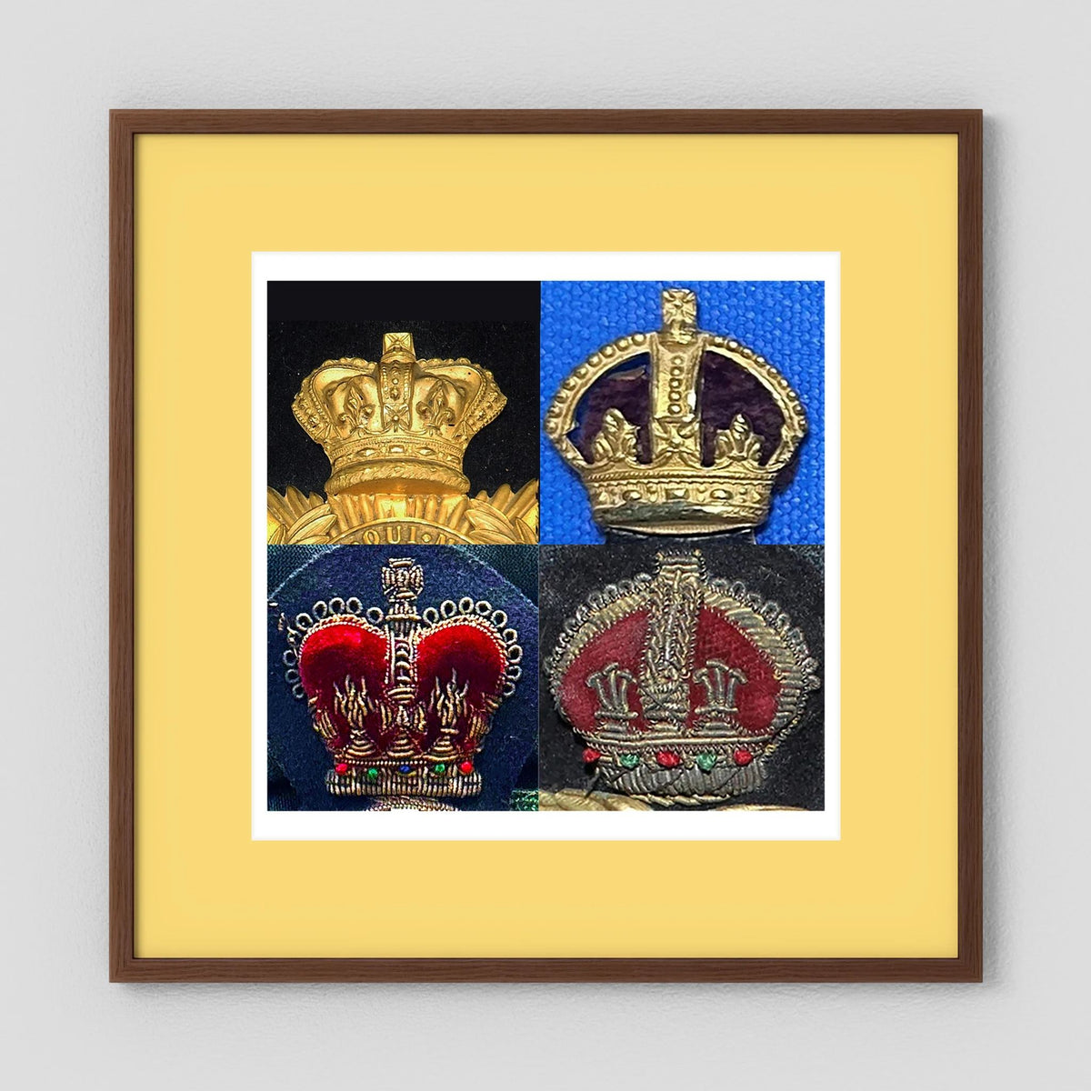 Crowns, King's and Queen's. Victorian to Queen Elizabeth — composite presentation mockup