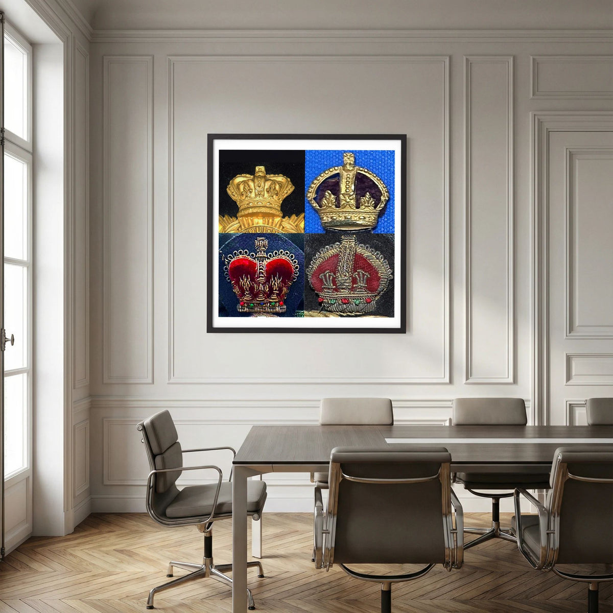 Crowns, King's and Queen's. Victorian to Queen Elizabeth — composite presentation mockup