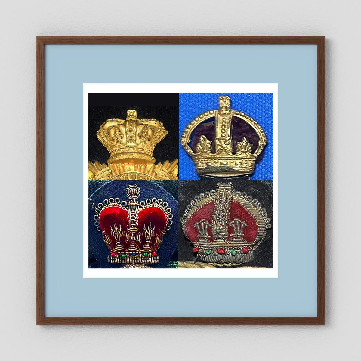 Crowns, King's and Queen's. Victorian to Queen Elizabeth — composite presentation mockup