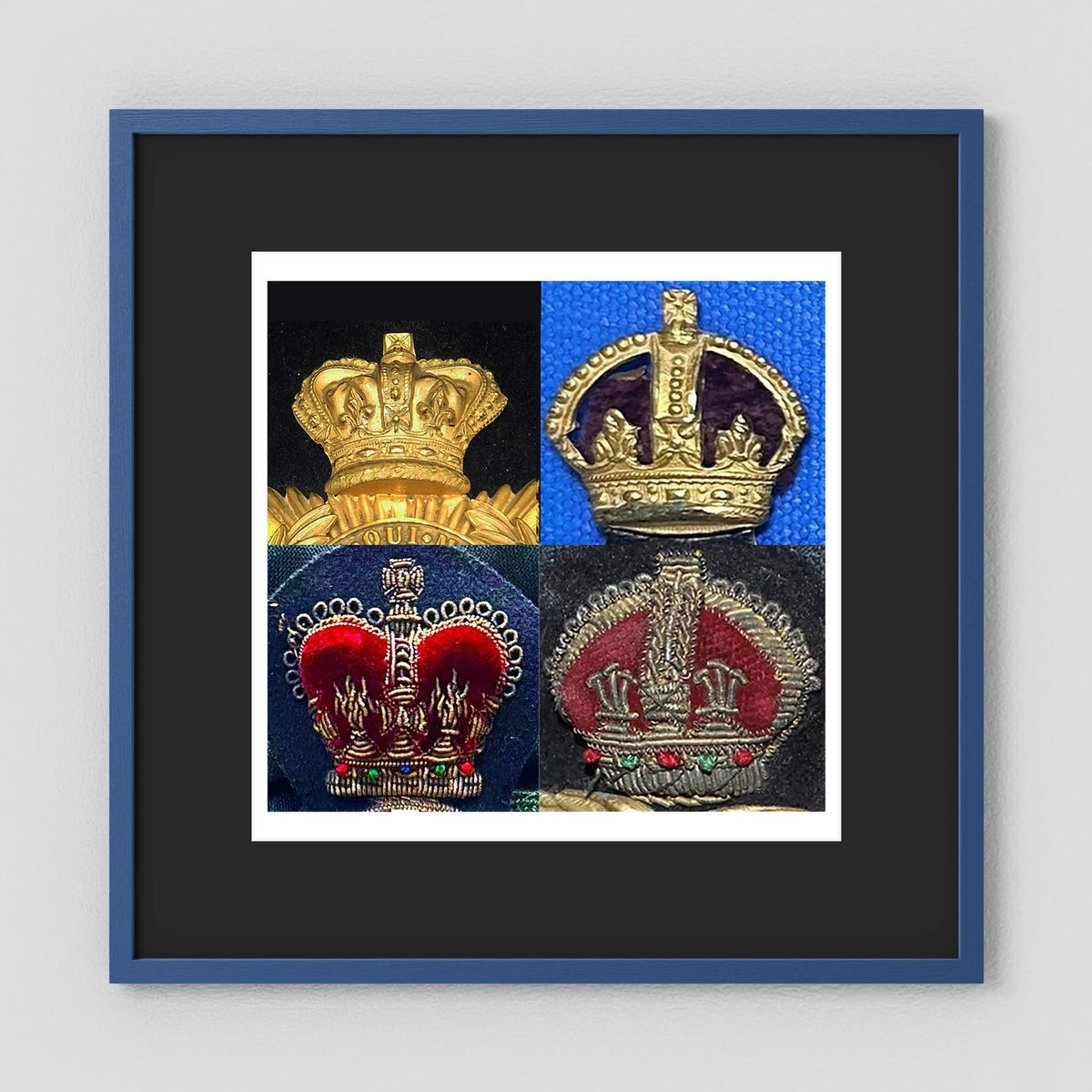 Crowns, King's and Queen's. Victorian to Queen Elizabeth — composite presentation mockup