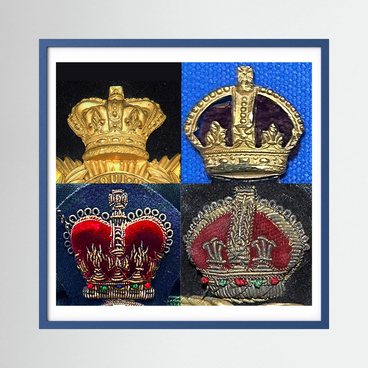 Crowns, King's and Queen's. Victorian to Queen Elizabeth — composite presentation mockup