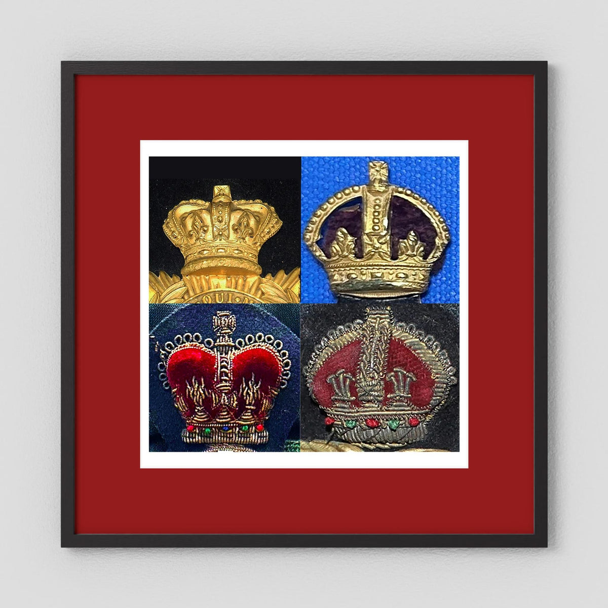 Crowns, King's and Queen's. Victorian to Queen Elizabeth — composite presentation mockup