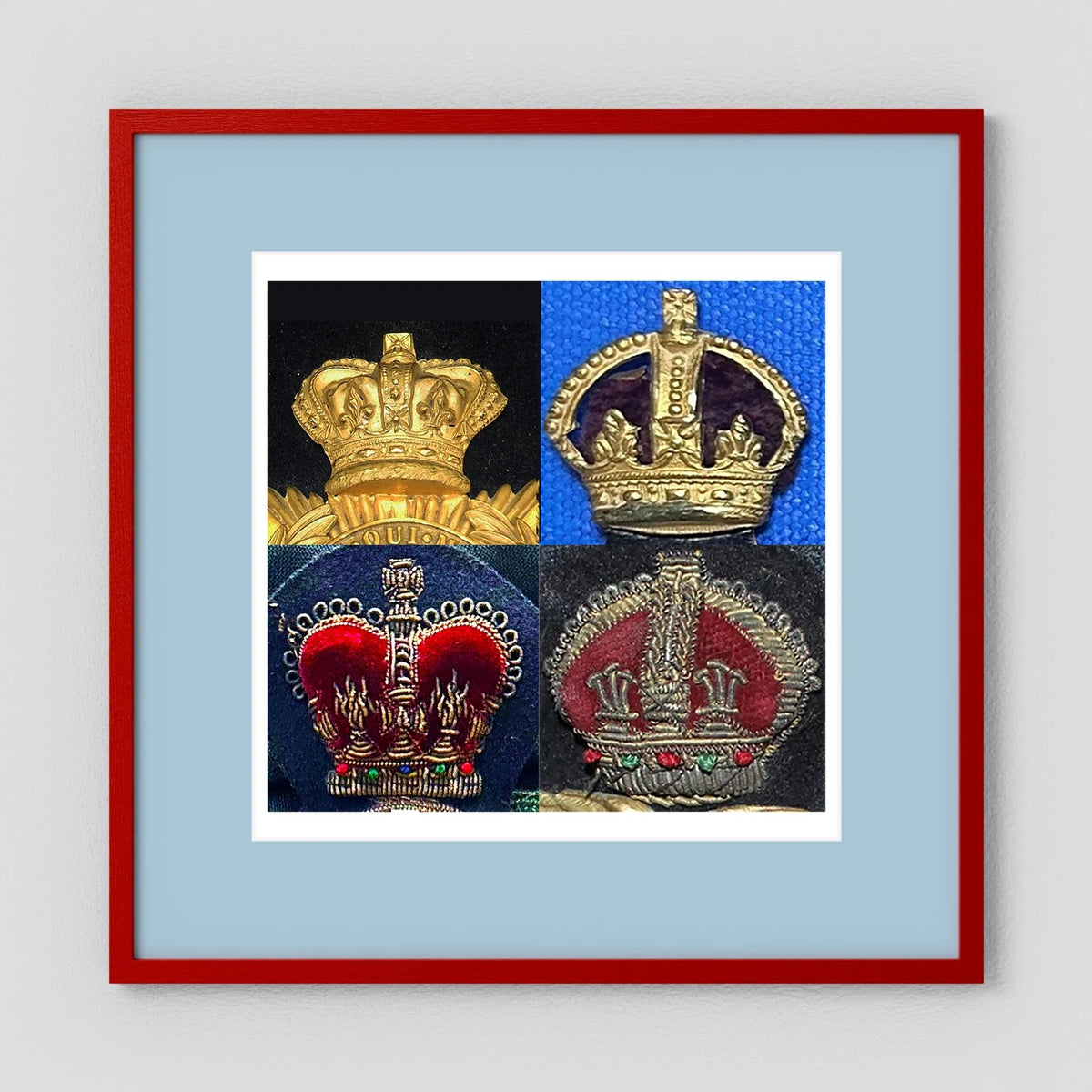 Crowns, King's and Queen's. Victorian to Queen Elizabeth — composite presentation mockup