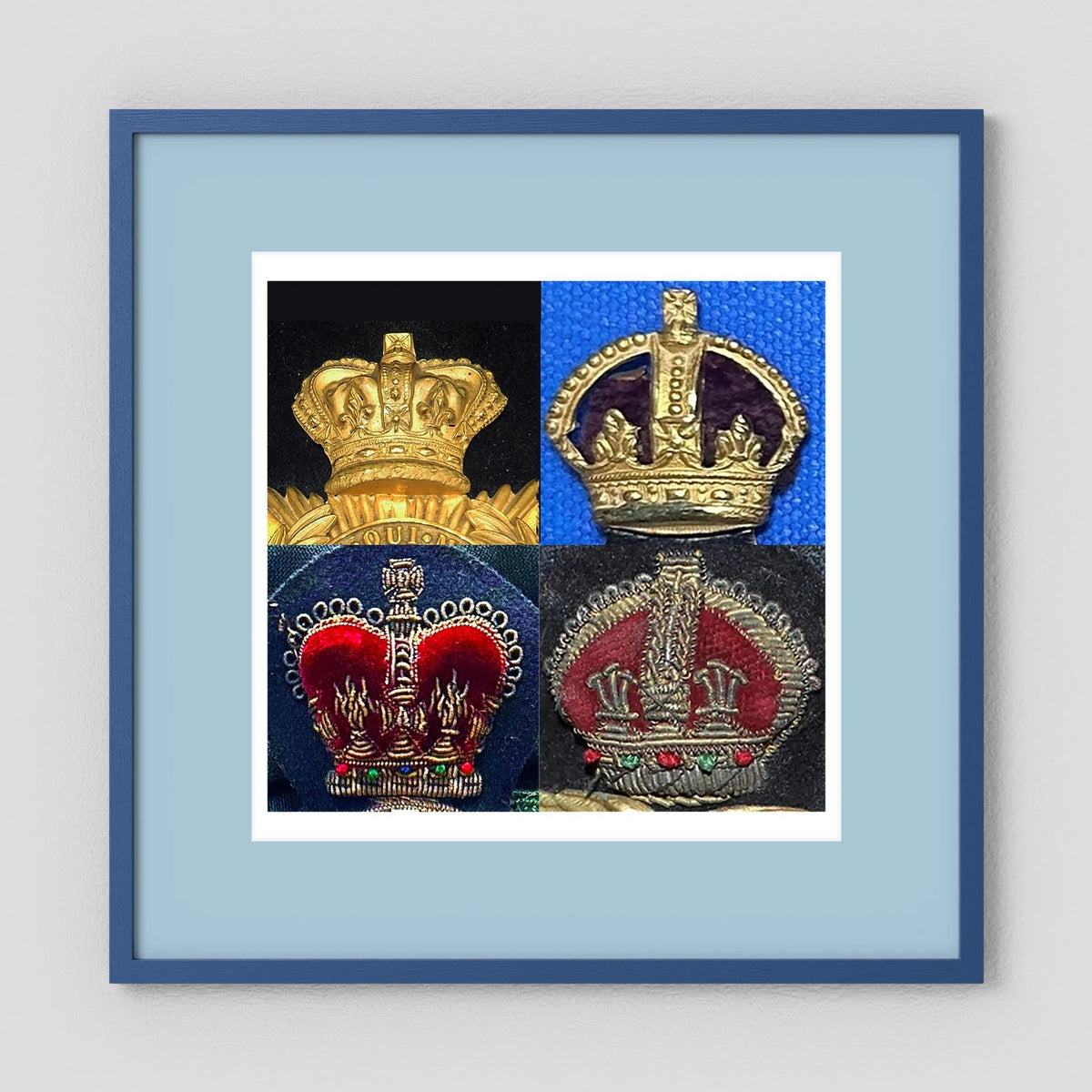 Crowns, King's and Queen's. Victorian to Queen Elizabeth — composite presentation mockup