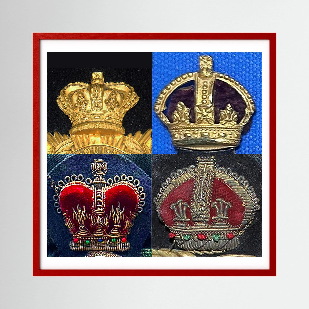 Crowns, King's and Queen's. Victorian to Queen Elizabeth — composite presentation mockup