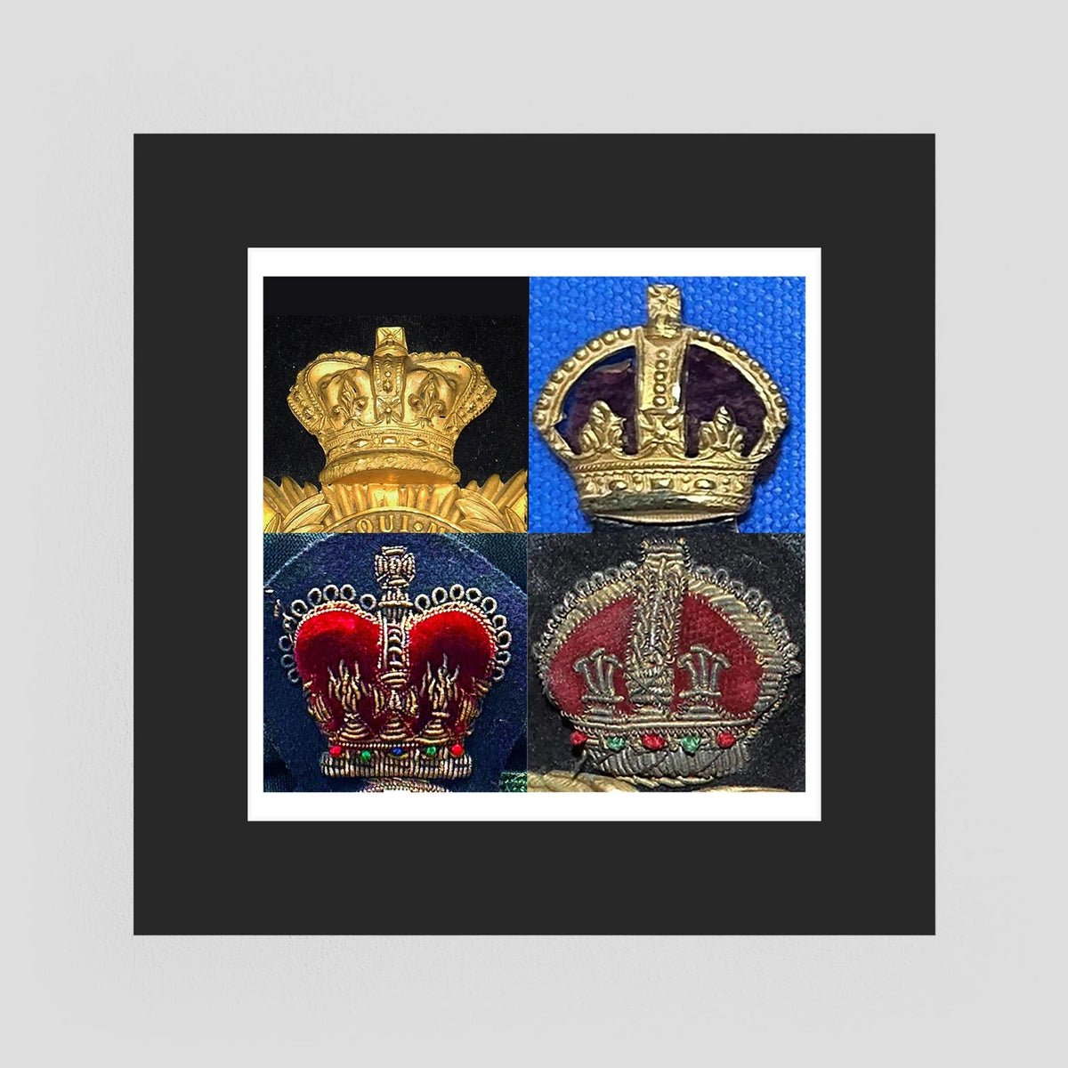 Crowns, King's and Queen's. Victorian to Queen Elizabeth — composite presentation mockup