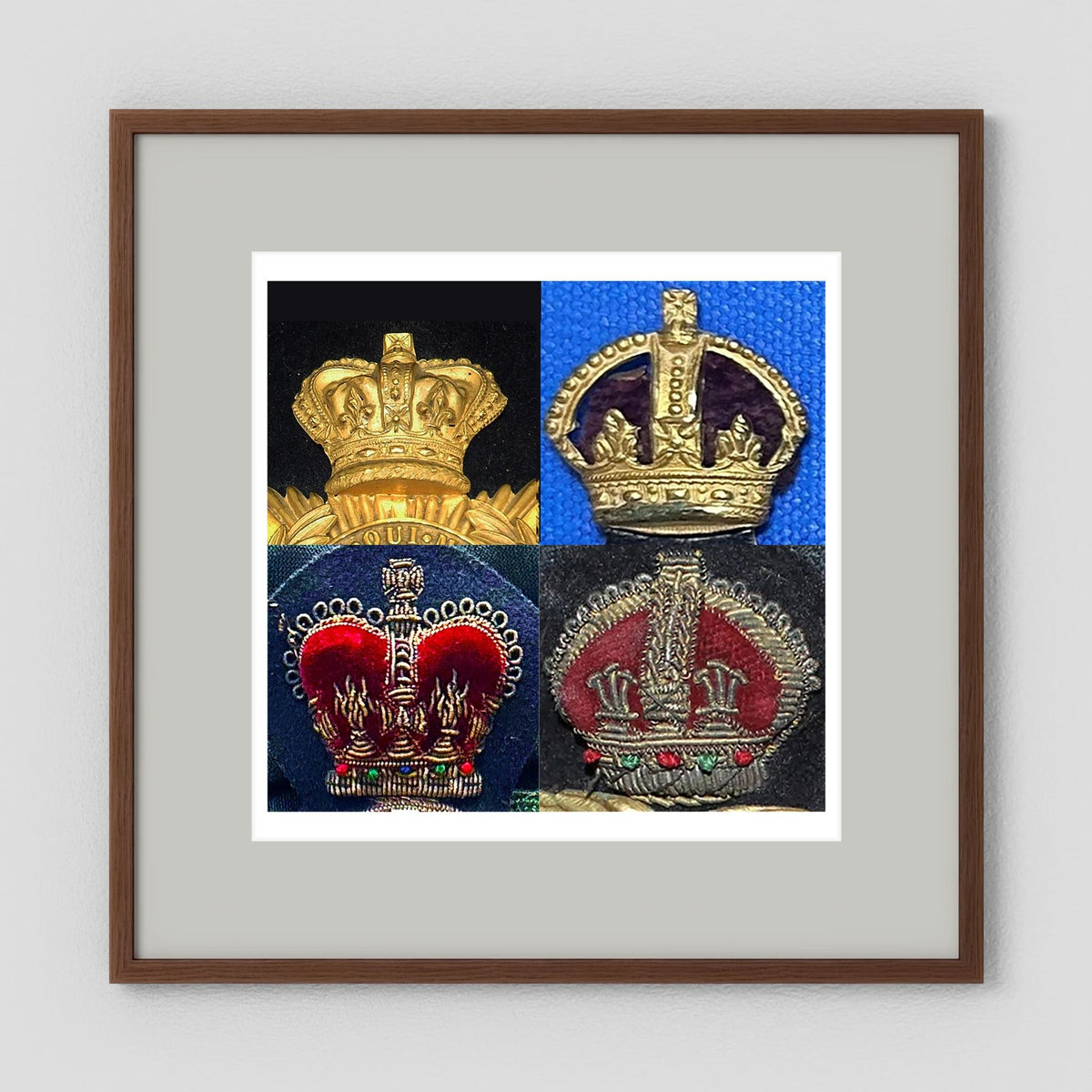 Crowns, King's and Queen's. Victorian to Queen Elizabeth — composite presentation mockup