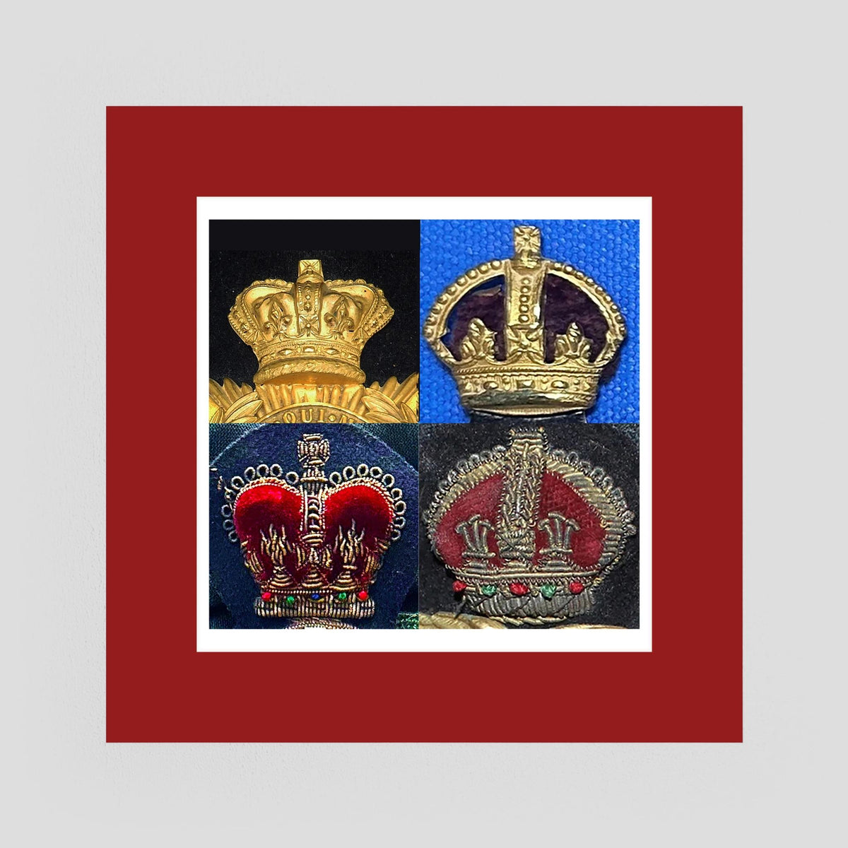Crowns, King's and Queen's. Victorian to Queen Elizabeth — composite presentation mockup
