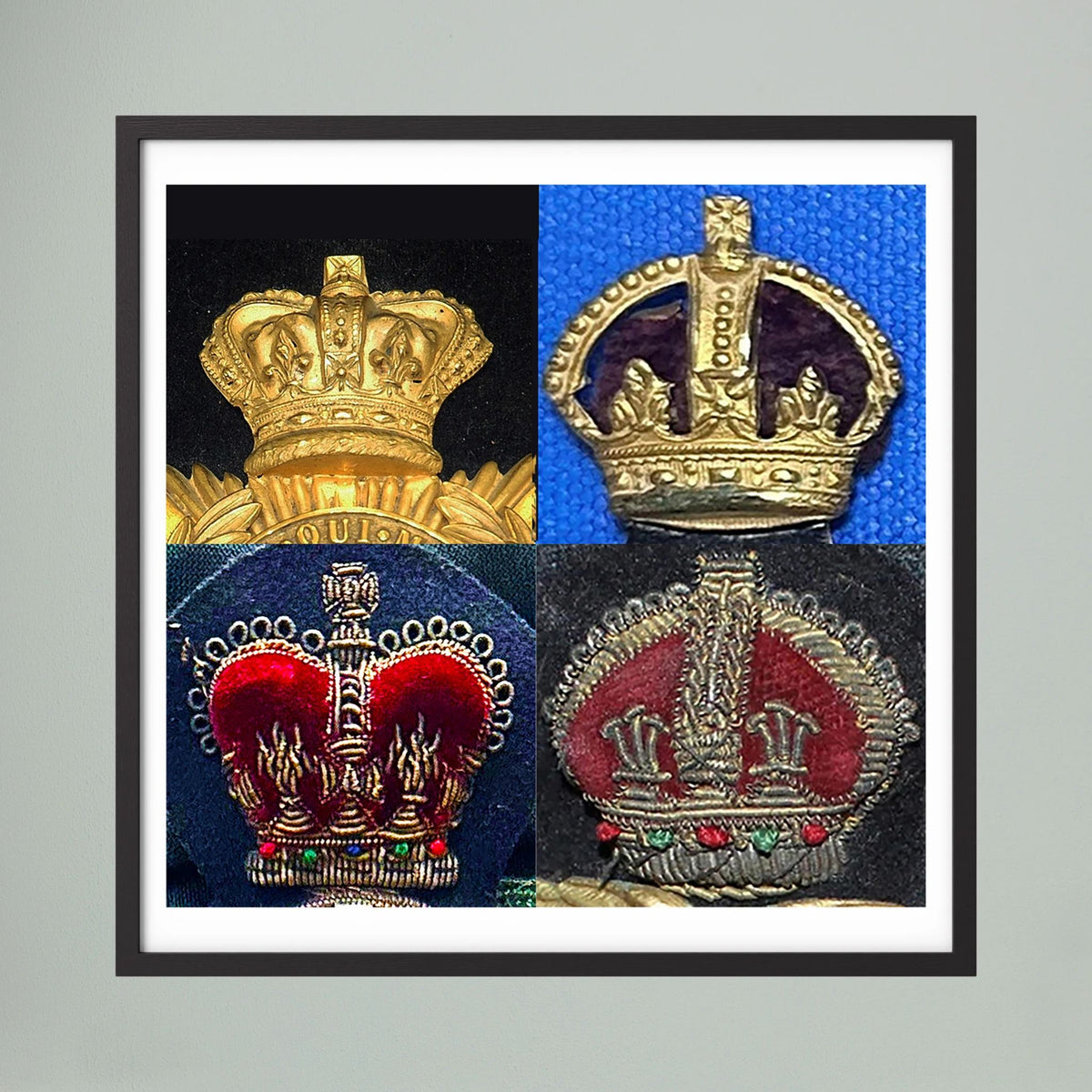Crowns, King's and Queen's. Victorian to Queen Elizabeth — composite presentation mockup