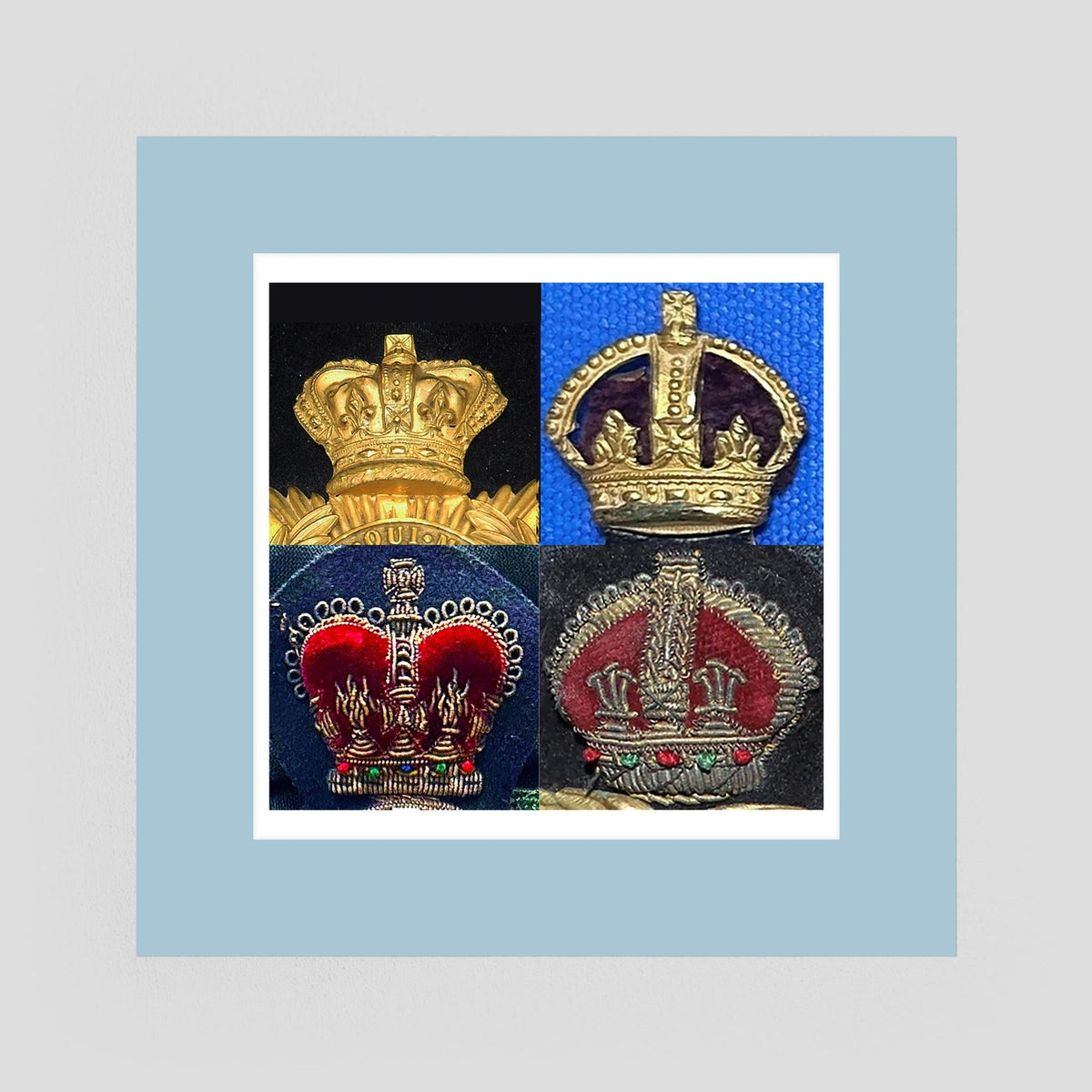 Crowns, King's and Queen's. Victorian to Queen Elizabeth — composite presentation mockup