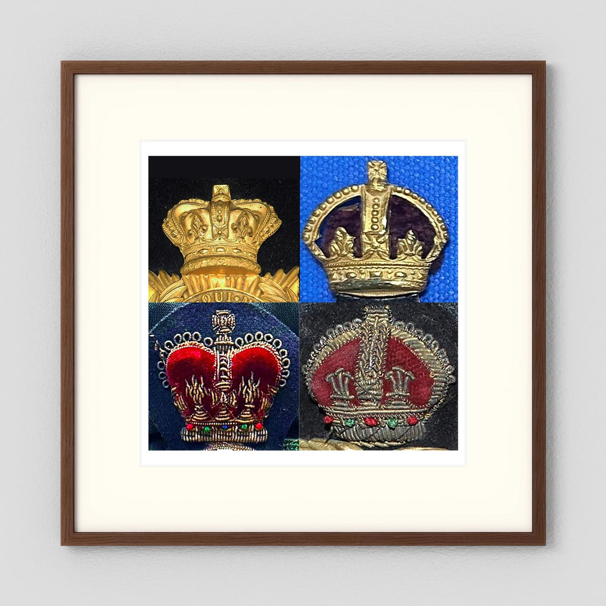 Crowns, King's and Queen's. Victorian to Queen Elizabeth — composite presentation mockup