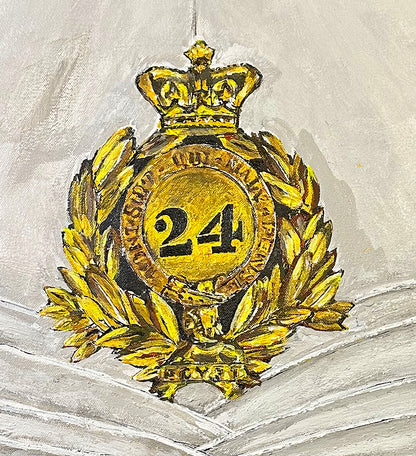 Foreign Service Helmet (Victorian) Sun Helmet of the 24th (2nd Warwickshire) Regiment of Foot