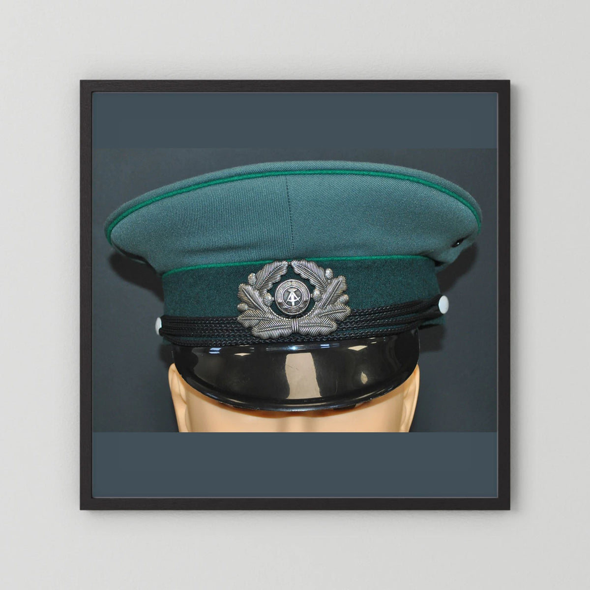 East Germany, Border Guard Cap, January 1989. Photograph - Art goes to War