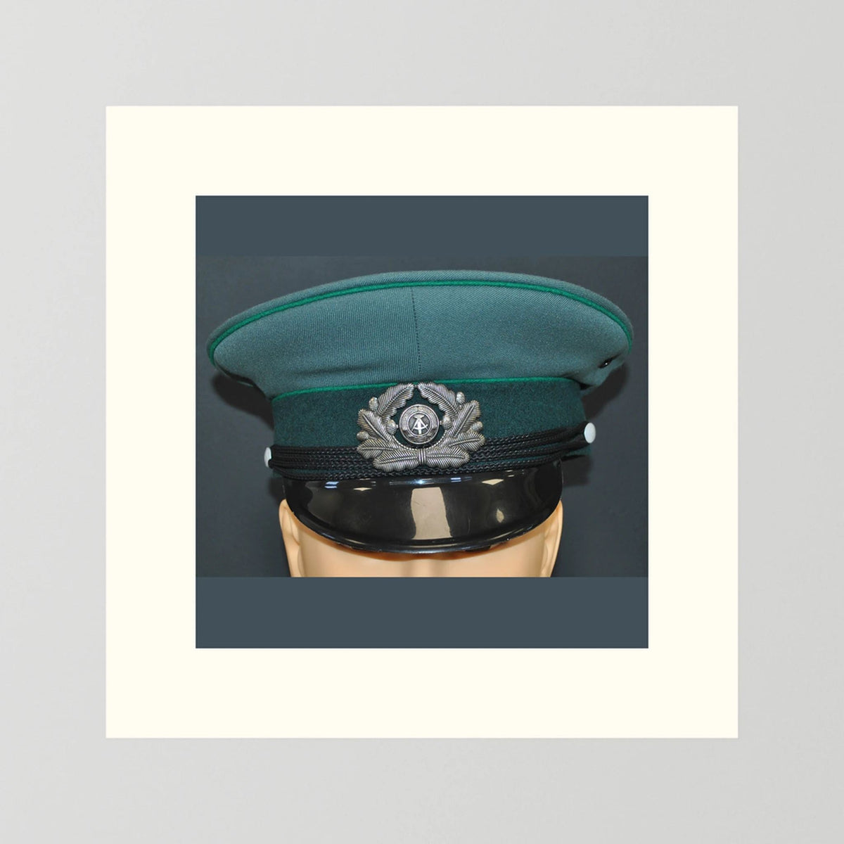 East Germany, Border Guard Cap, January 1989. Photograph - Art goes to War