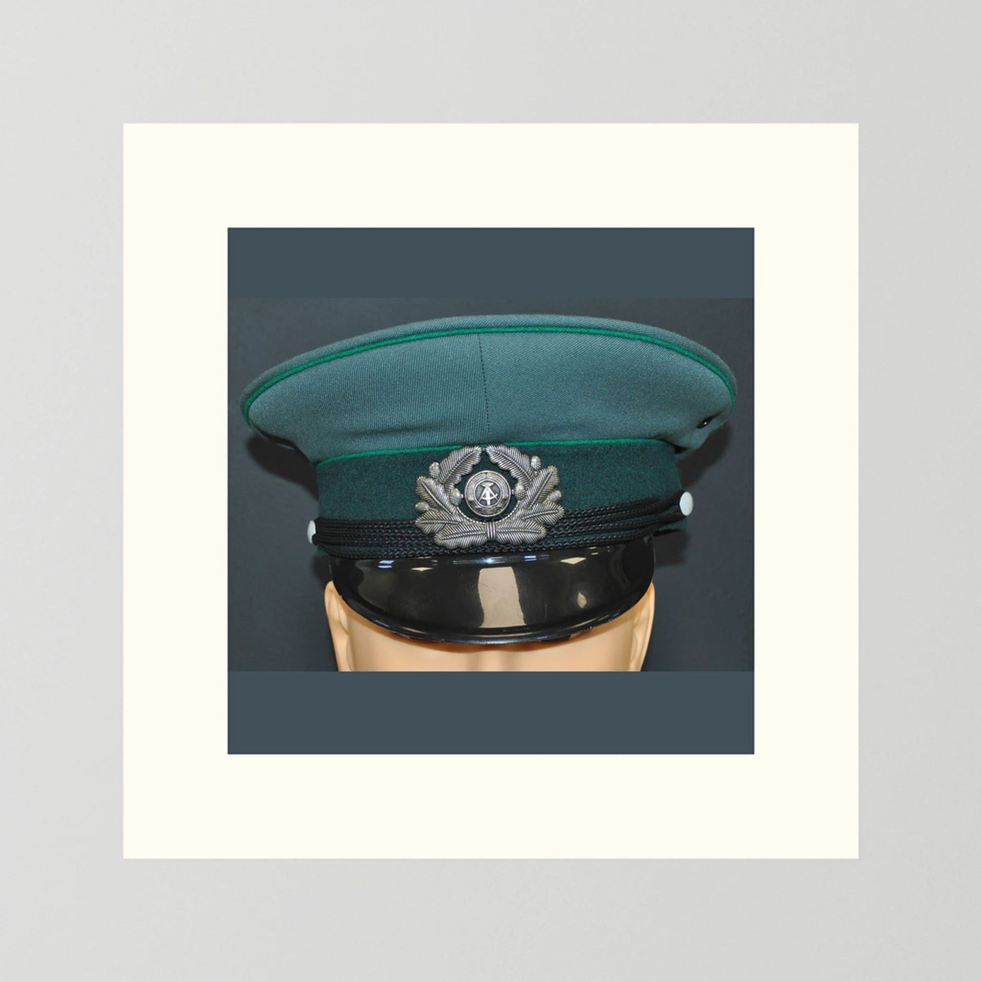 East Germany, Border Guard Cap, January 1989. Photograph - Art goes to War