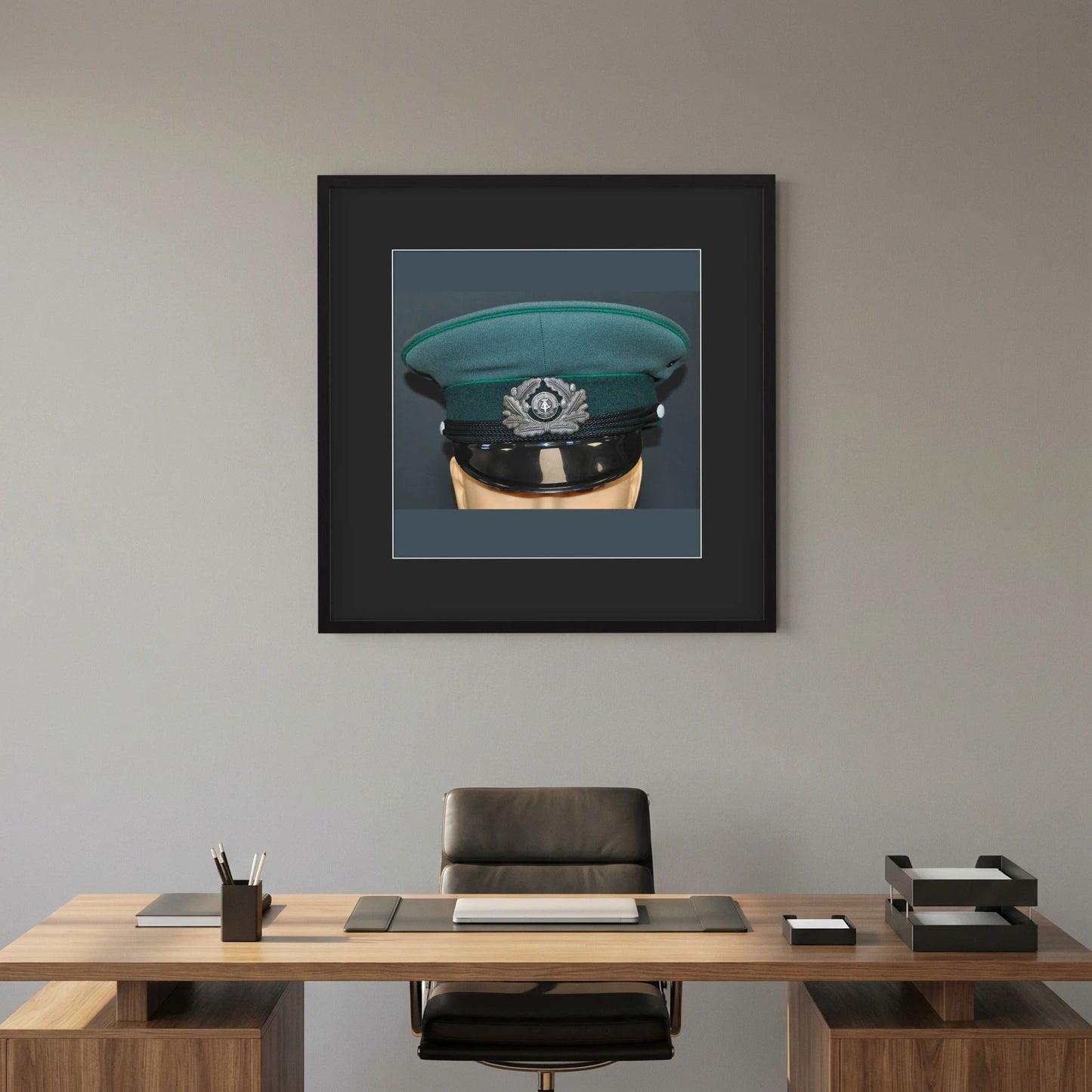 East Germany, Border Guard Cap, January 1989. Photograph - Art goes to War