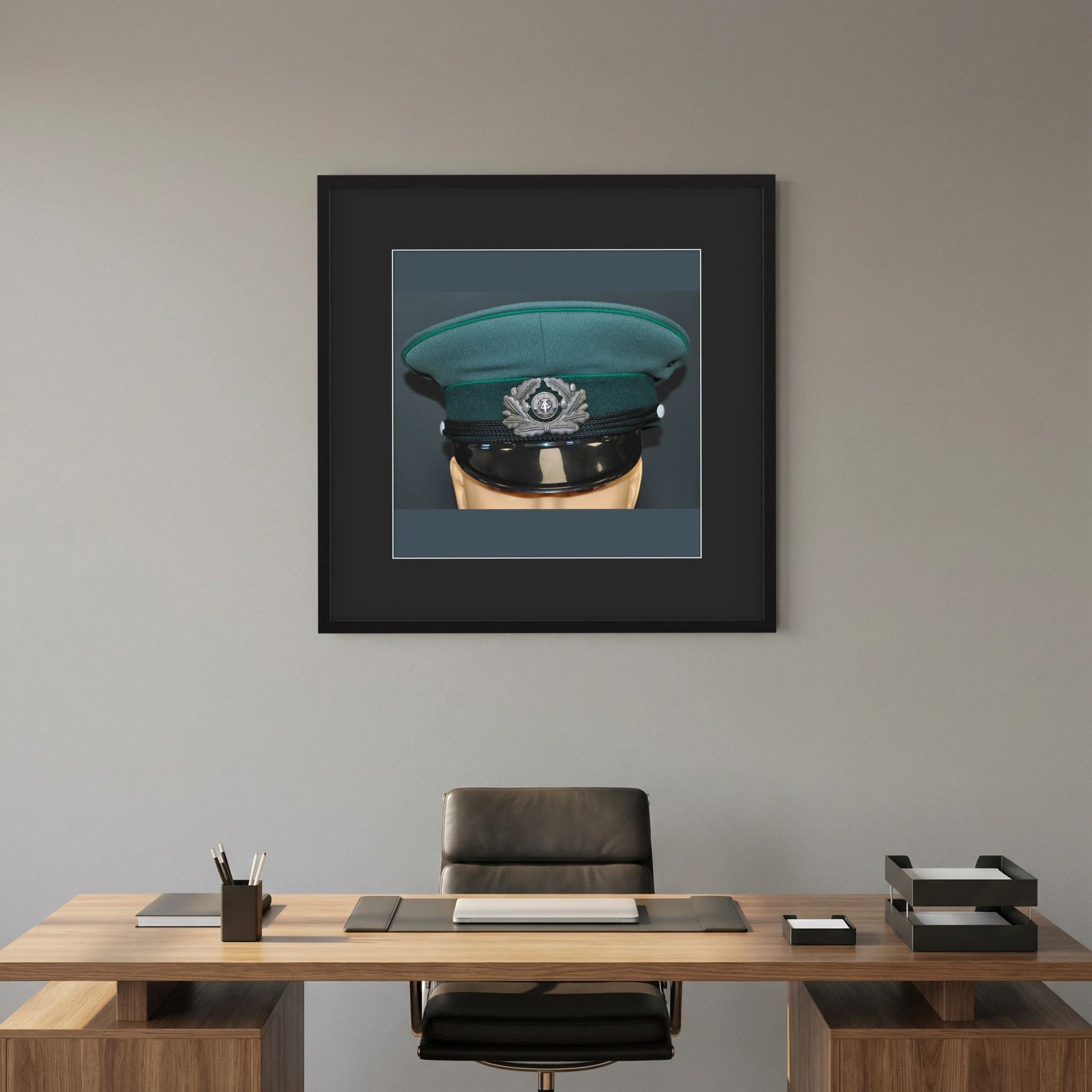 East Germany, Border Guard Cap, January 1989. Photograph - Art goes to War
