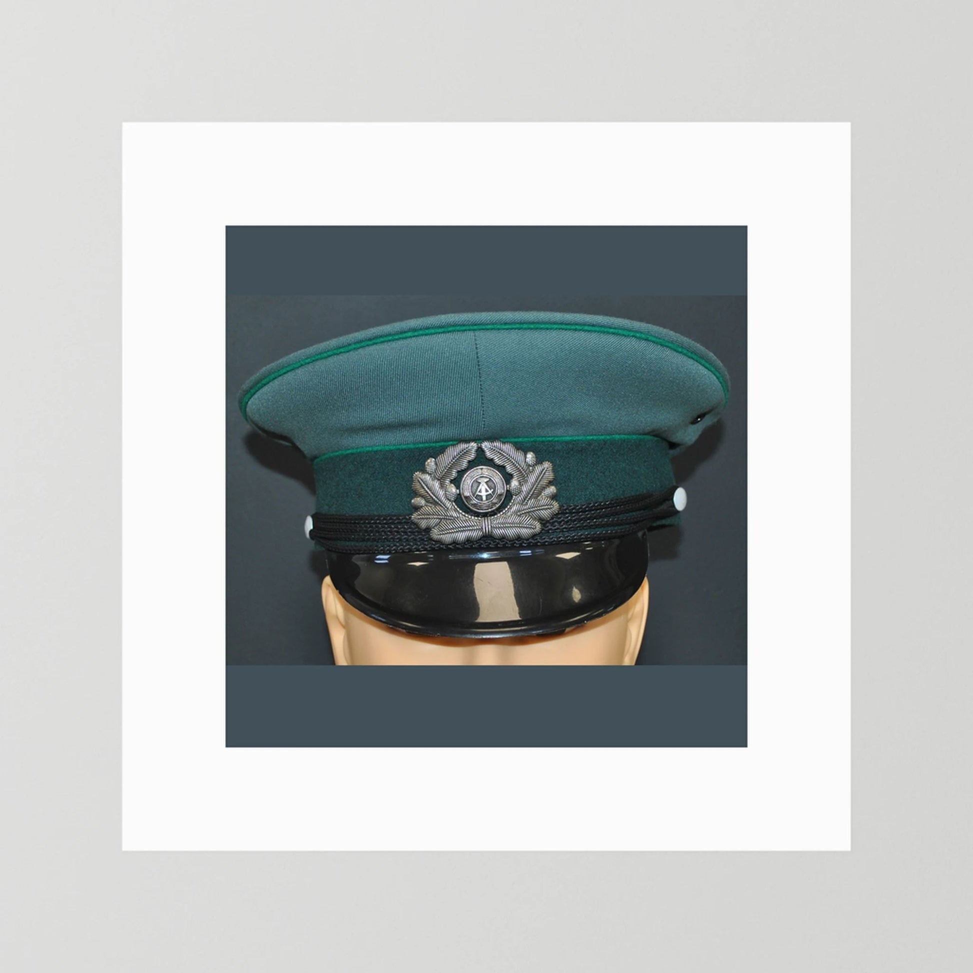 East Germany, Border Guard Cap, January 1989. Photograph - Art goes to War
