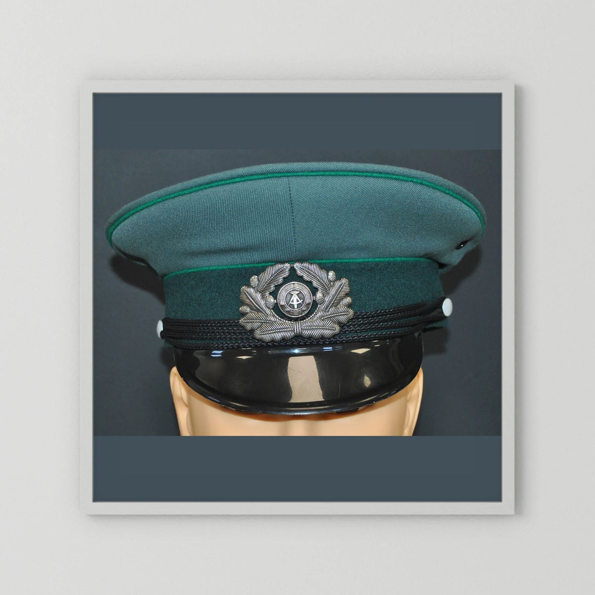 East Germany, Border Guard Cap, January 1989. Photograph - Art goes to War