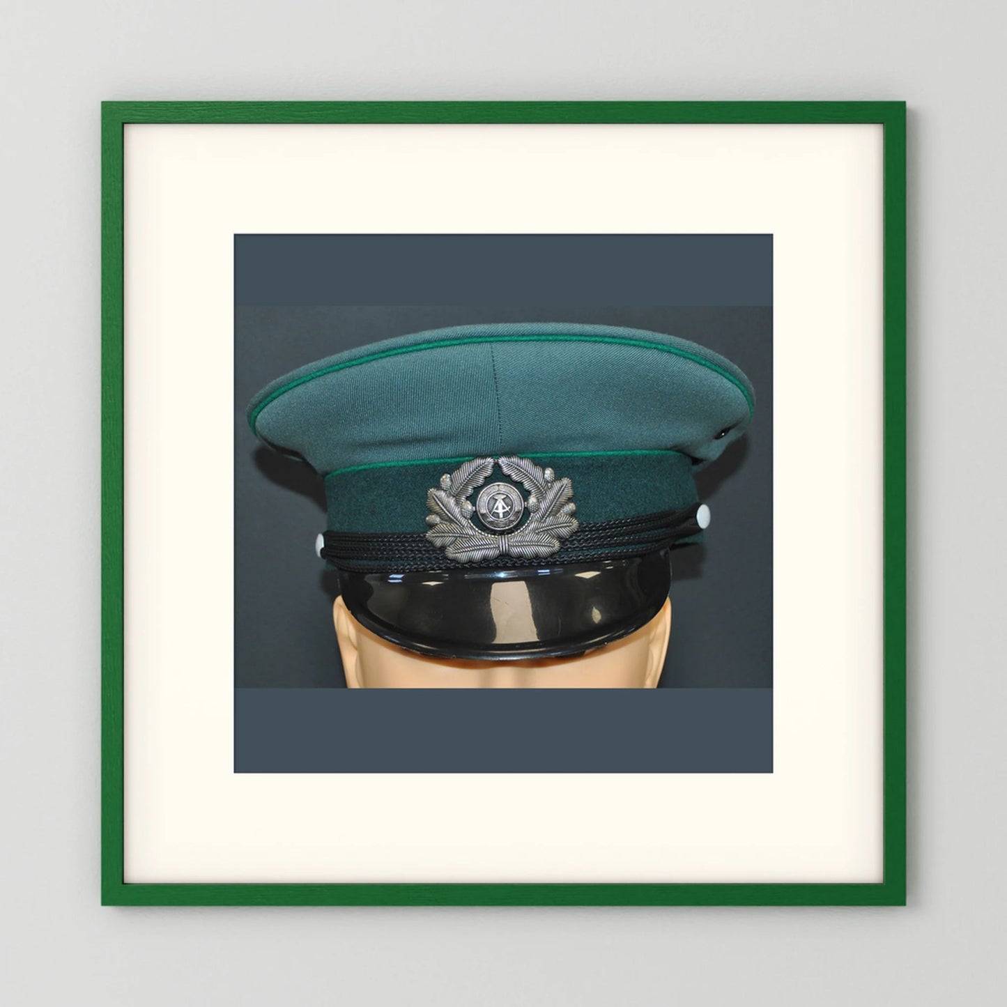 East Germany, Border Guard Cap, January 1989. Photograph - Art goes to War