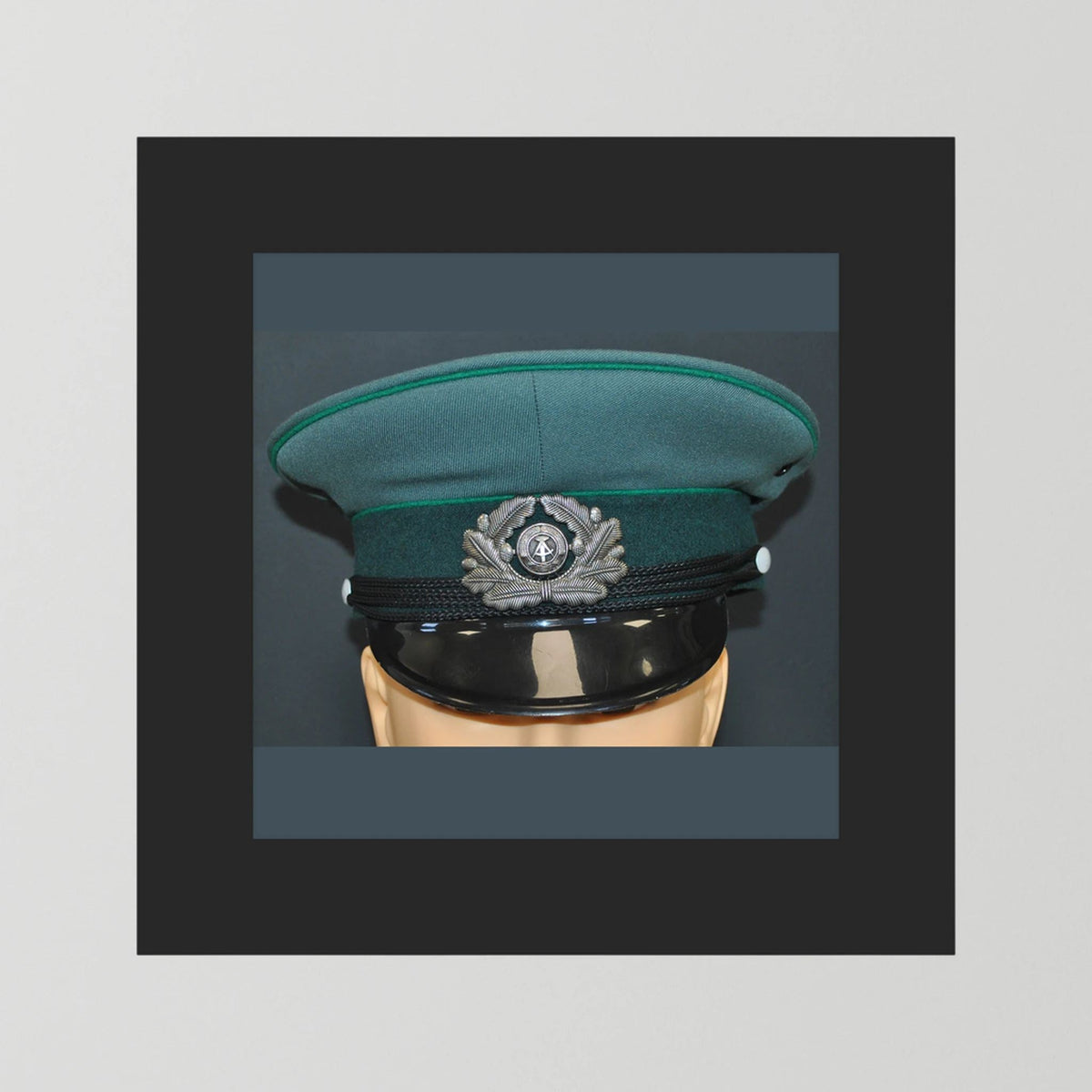 East Germany, Border Guard Cap, January 1989. Photograph - Art goes to War
