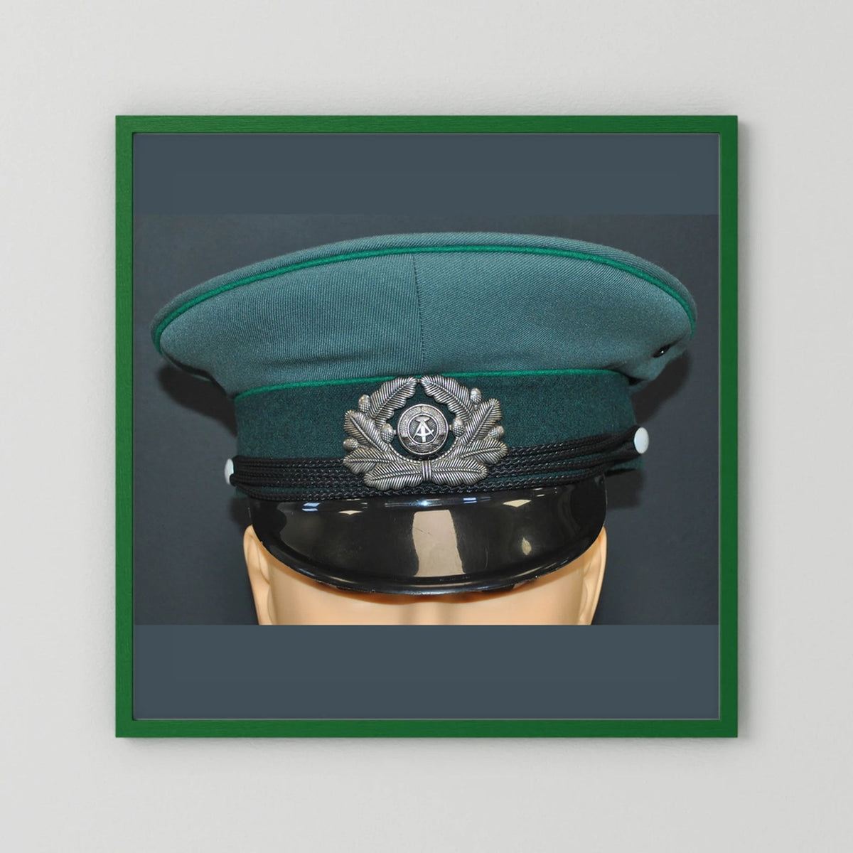 East Germany, Border Guard Cap, January 1989. Photograph - Art goes to War