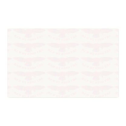 Faux Linen Fabric Yard – Red 'Art Goes to War' Eagle Repeat Print - Art goes to War