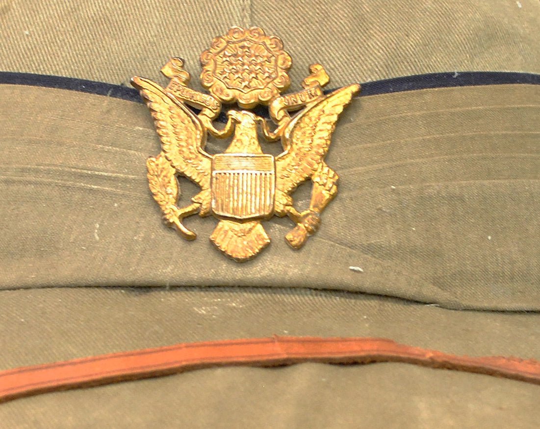 Foreign Service Helmet, United States Officer, English manufacture. - Art goes to War