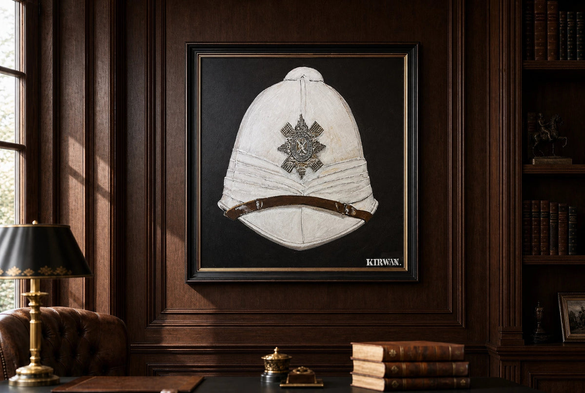 Foreign Service Helmet (Victorian) Sun Helmet of the 24th (2nd Warwickshire) Regiment of Foot - Art goes to War