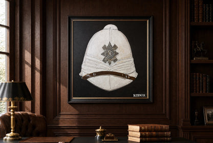 Foreign Service Helmet (Victorian) Sun Helmet of the 24th (2nd Warwickshire) Regiment of Foot - Art goes to War