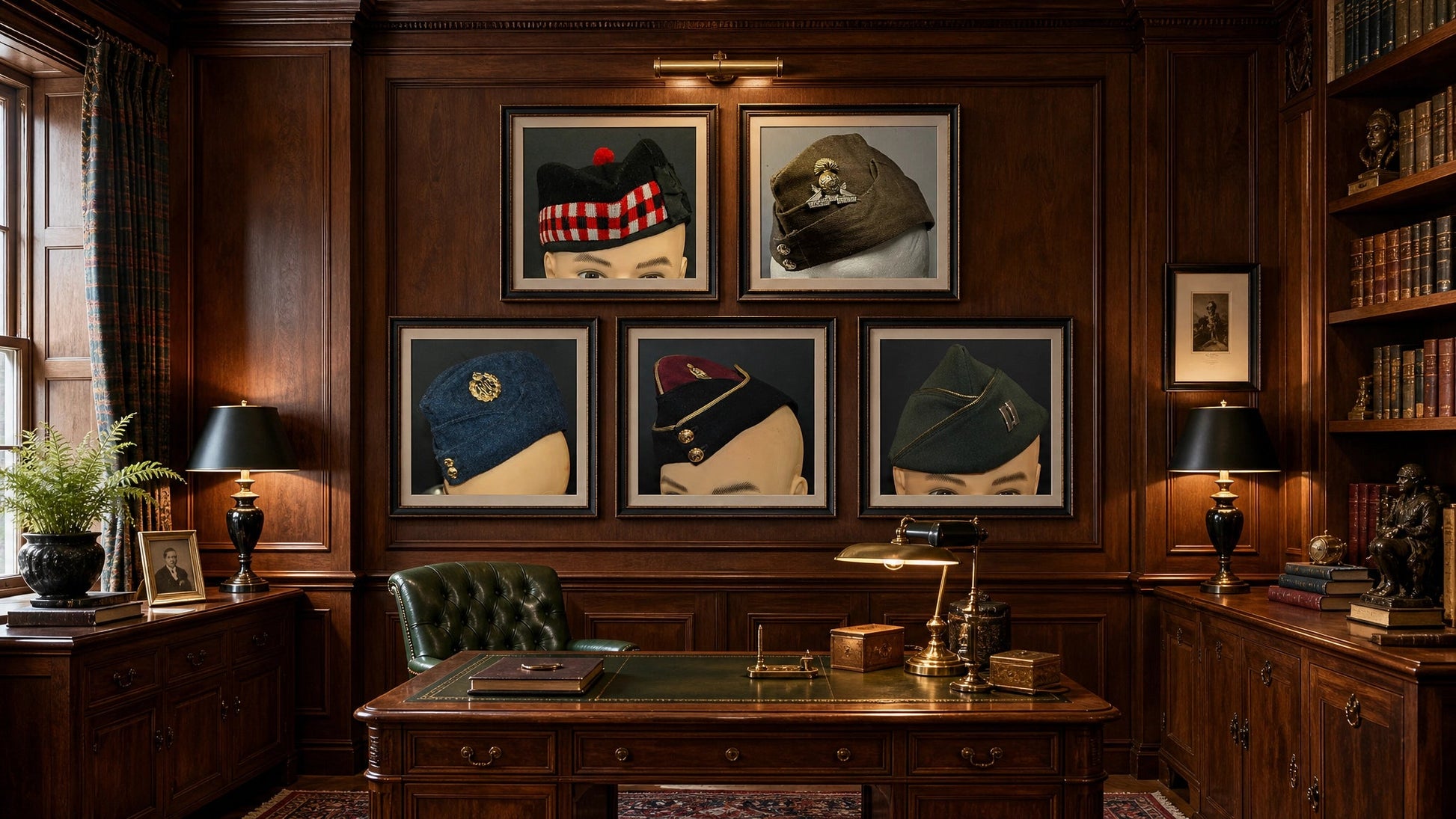 Garrison Cap. Glengarry Side-Cap - Art goes to War
