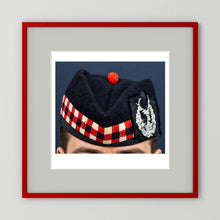 Garrison Cap. Gordon Highlanders Glengarry Side-Cap, WW2 — photograph presentation mockup