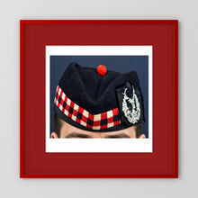 Garrison Cap. Gordon Highlanders Glengarry Side-Cap, WW2 — photograph presentation mockup