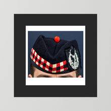 Garrison Cap. Gordon Highlanders Glengarry Side-Cap, WW2 — photograph presentation mockup
