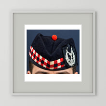 Garrison Cap. Gordon Highlanders Glengarry Side-Cap, WW2 — photograph presentation mockup